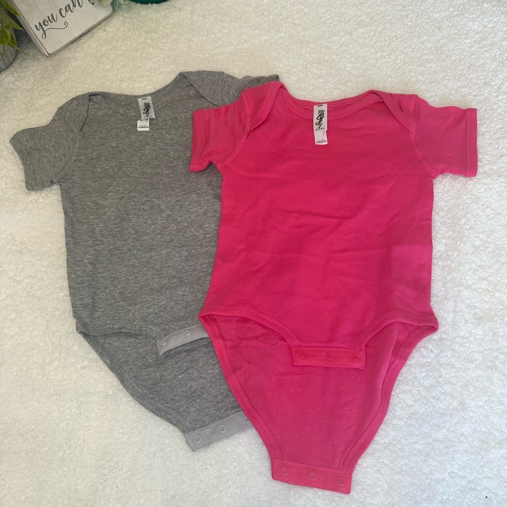 2 Onesies bodysuits Size 18 months